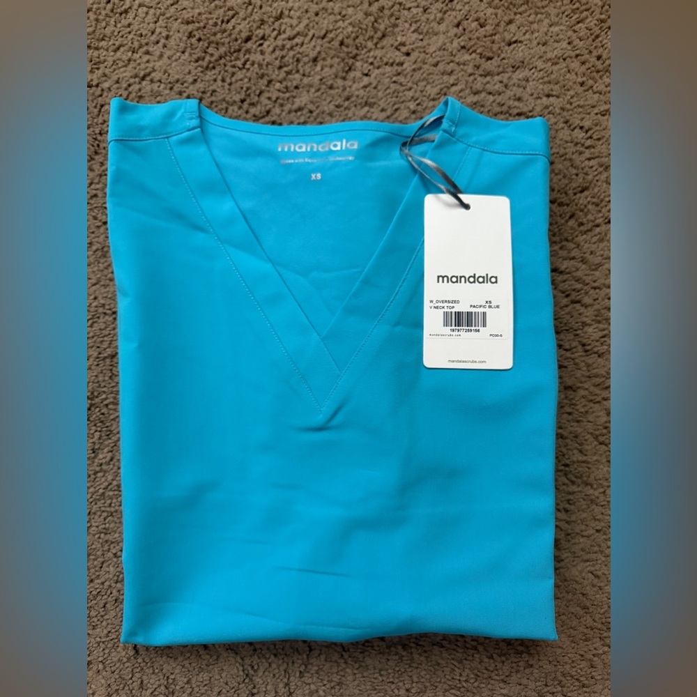 NWT Blue Scrub Top